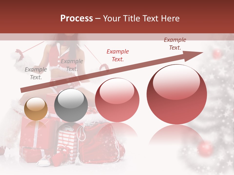 Holiday Lady Xmas PowerPoint Template