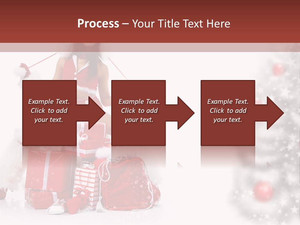 Holiday Lady Xmas PowerPoint Template