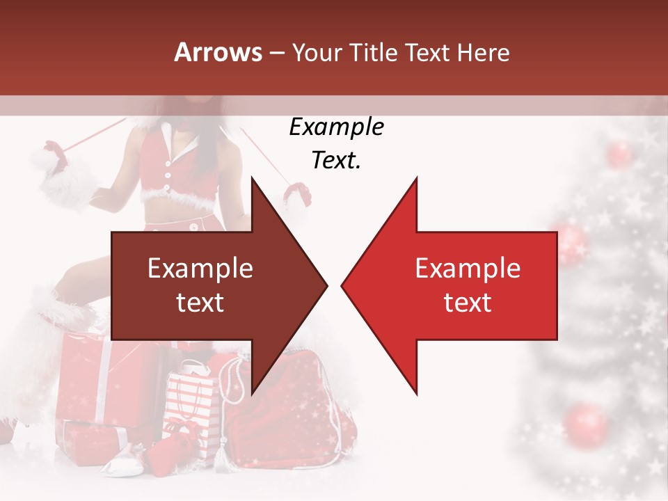 Holiday Lady Xmas PowerPoint Template