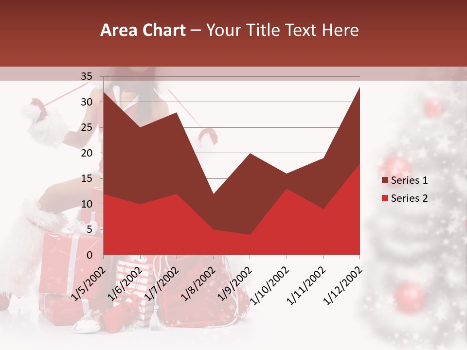 Holiday Lady Xmas PowerPoint Template