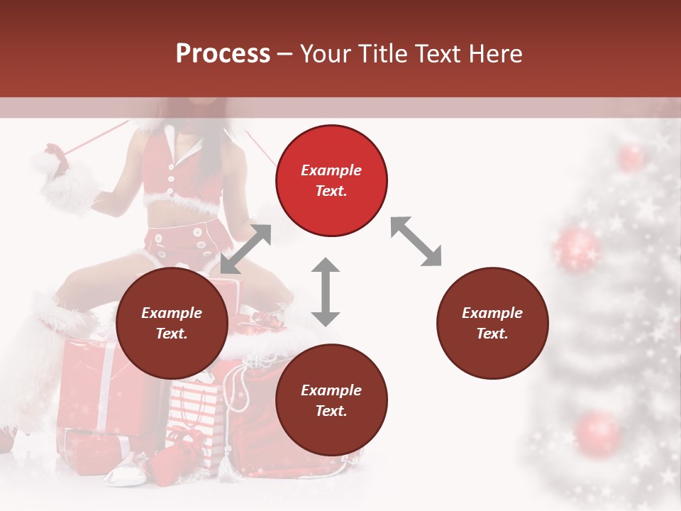 Holiday Lady Xmas PowerPoint Template