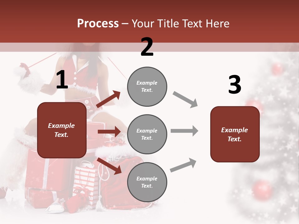 Holiday Lady Xmas PowerPoint Template