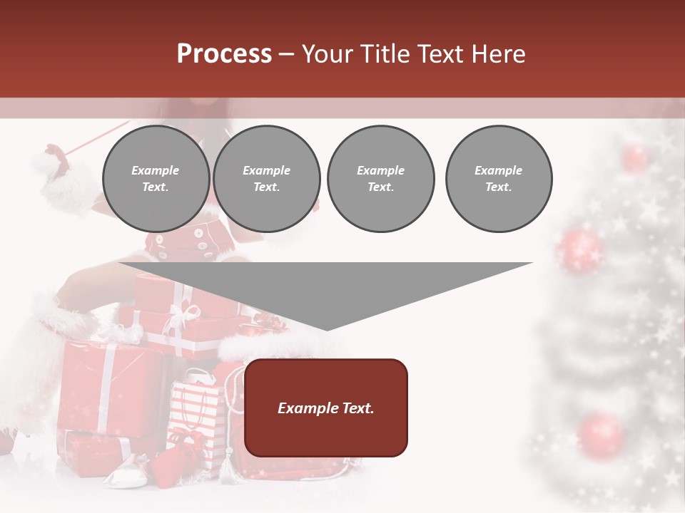 Holiday Lady Xmas PowerPoint Template