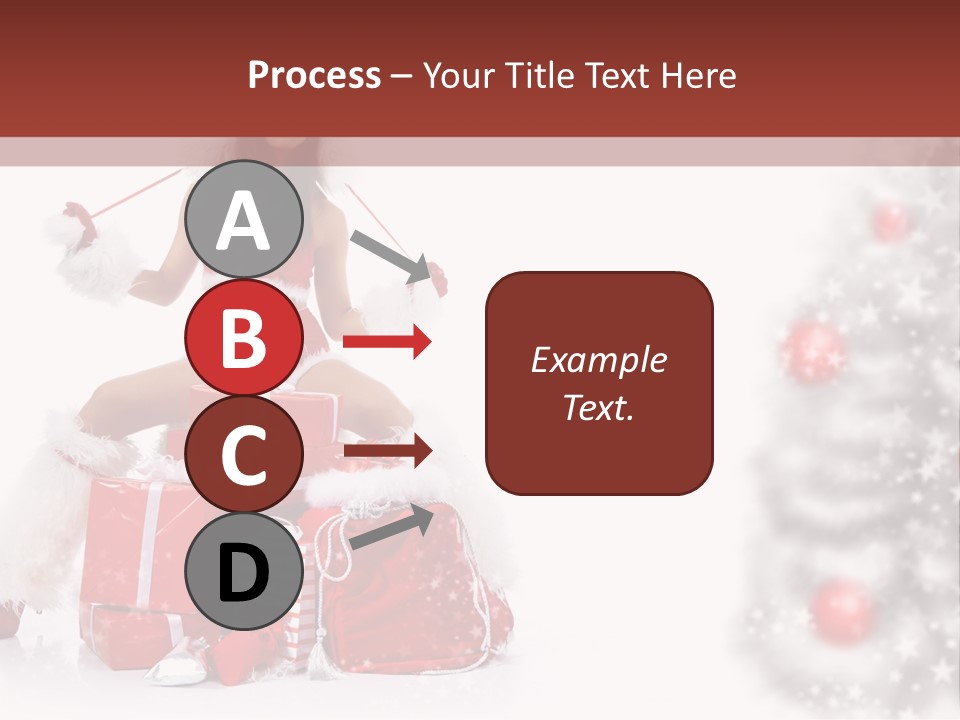 Holiday Lady Xmas PowerPoint Template