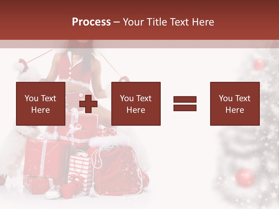 Holiday Lady Xmas PowerPoint Template