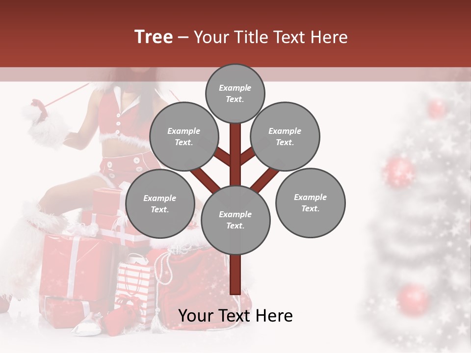Holiday Lady Xmas PowerPoint Template
