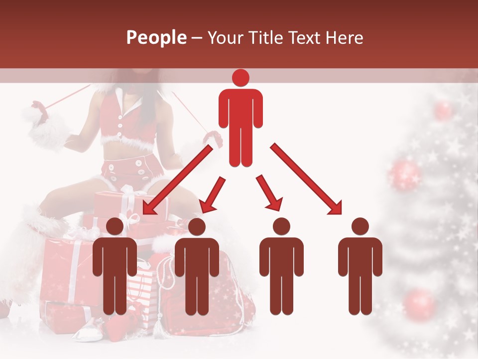 Holiday Lady Xmas PowerPoint Template