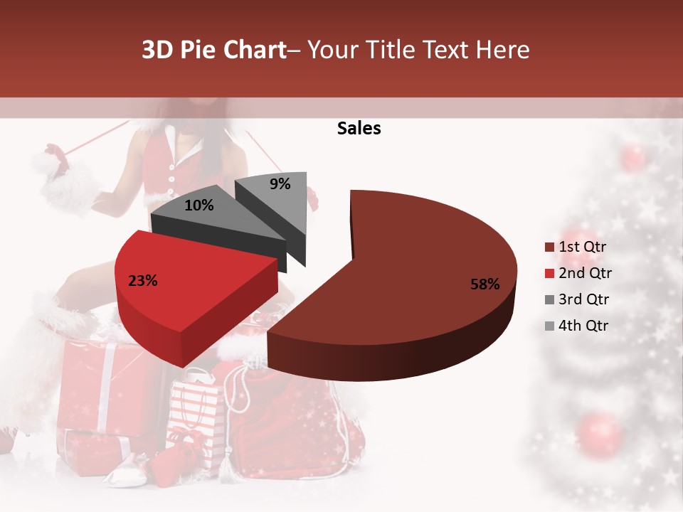 Holiday Lady Xmas PowerPoint Template