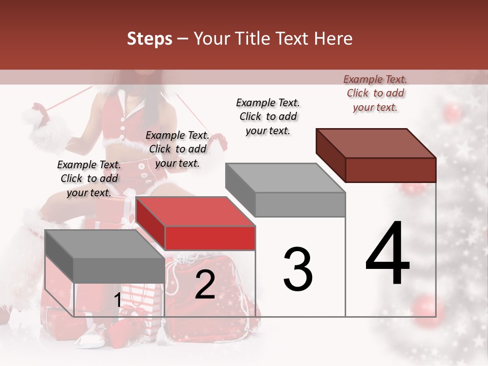 Holiday Lady Xmas PowerPoint Template