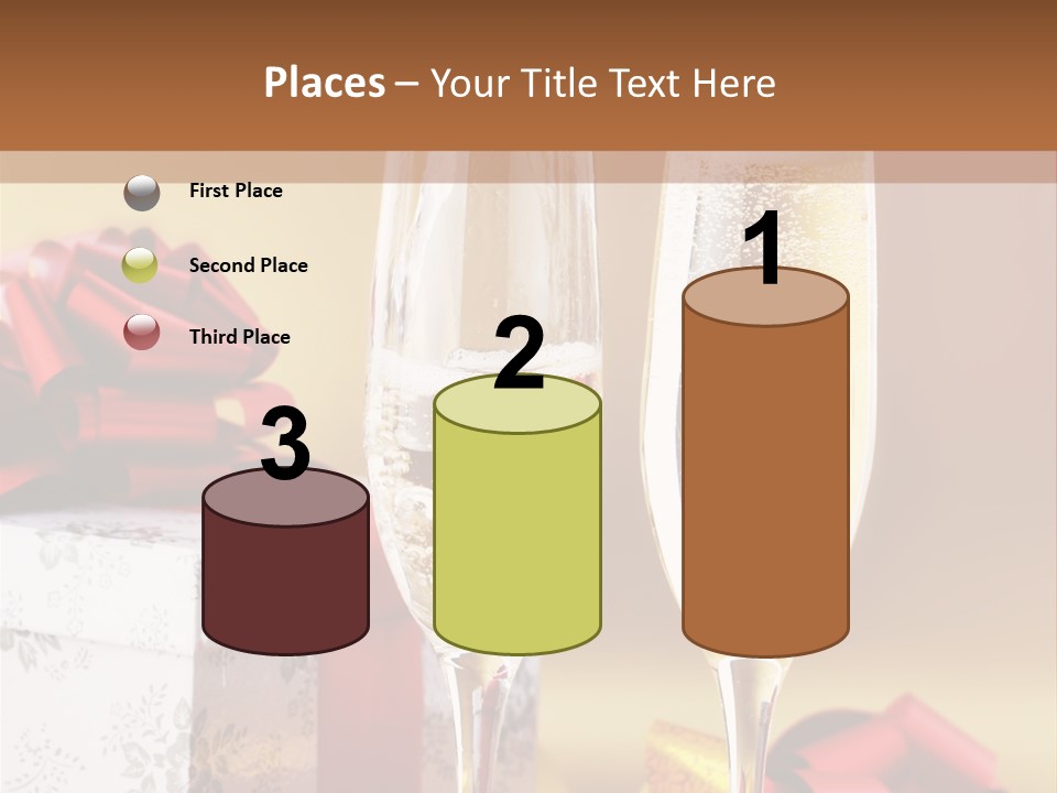 Life Love Champagne PowerPoint Template