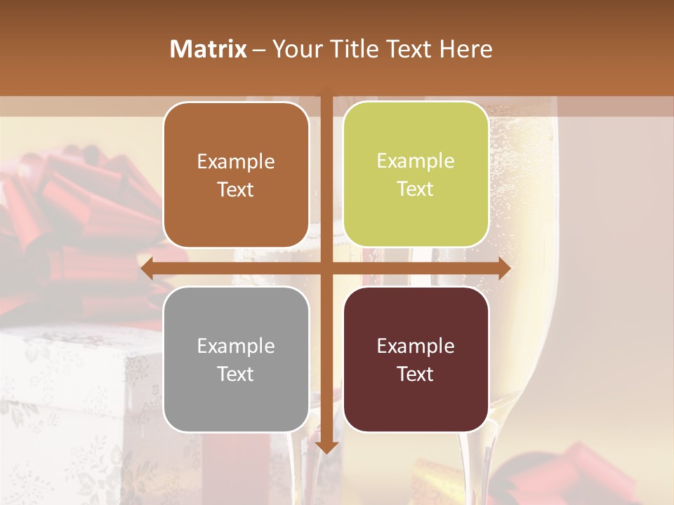 Life Love Champagne PowerPoint Template