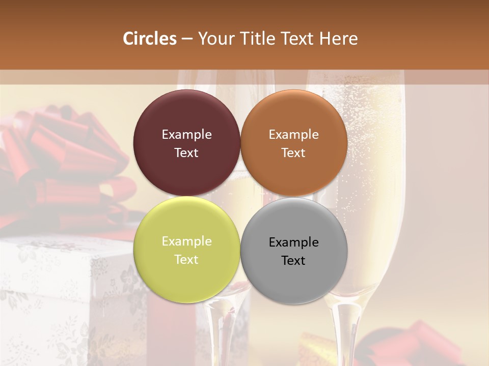 Life Love Champagne PowerPoint Template