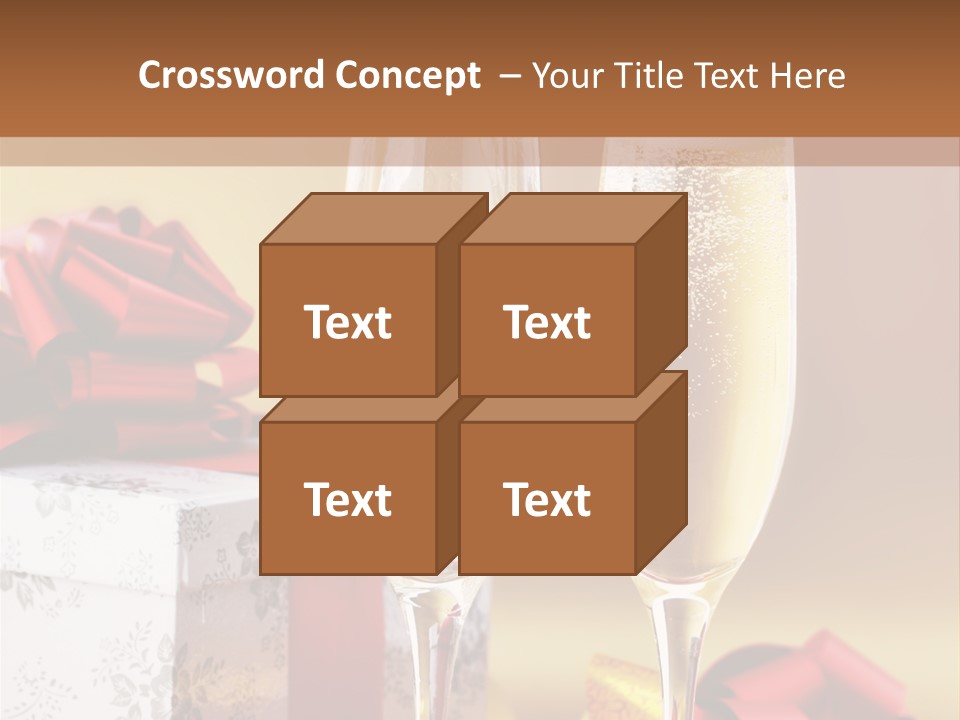 Life Love Champagne PowerPoint Template