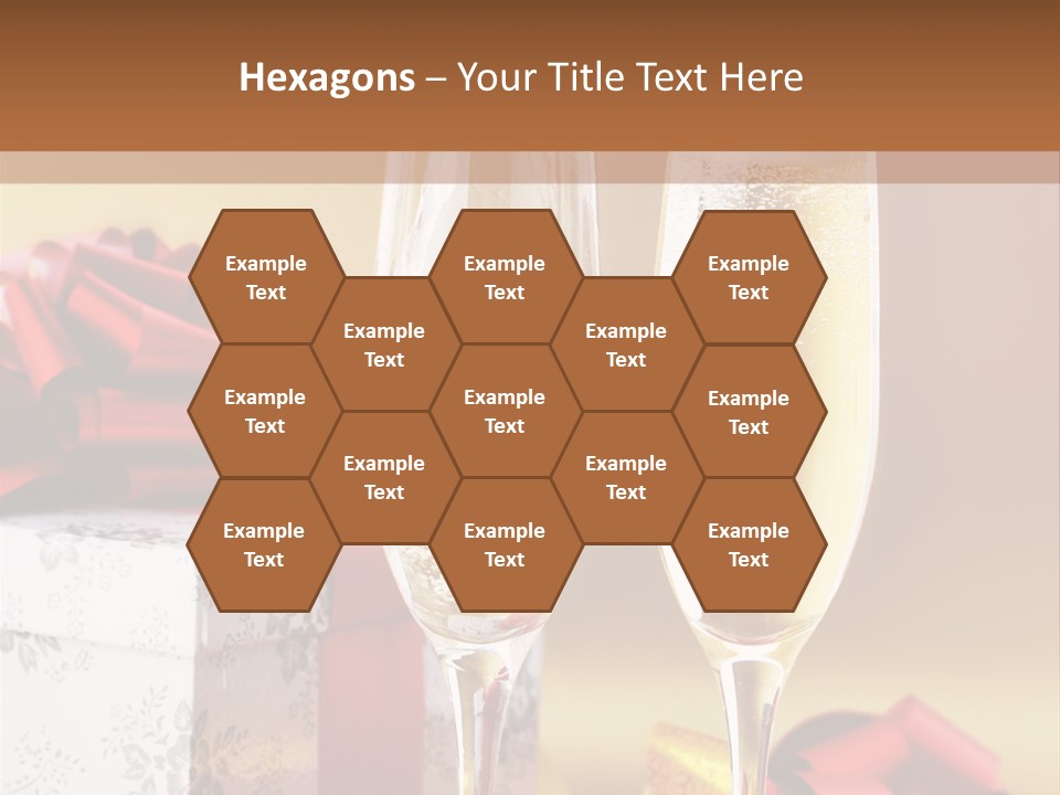 Life Love Champagne PowerPoint Template