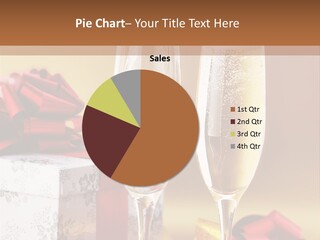 Life Love Champagne PowerPoint Template