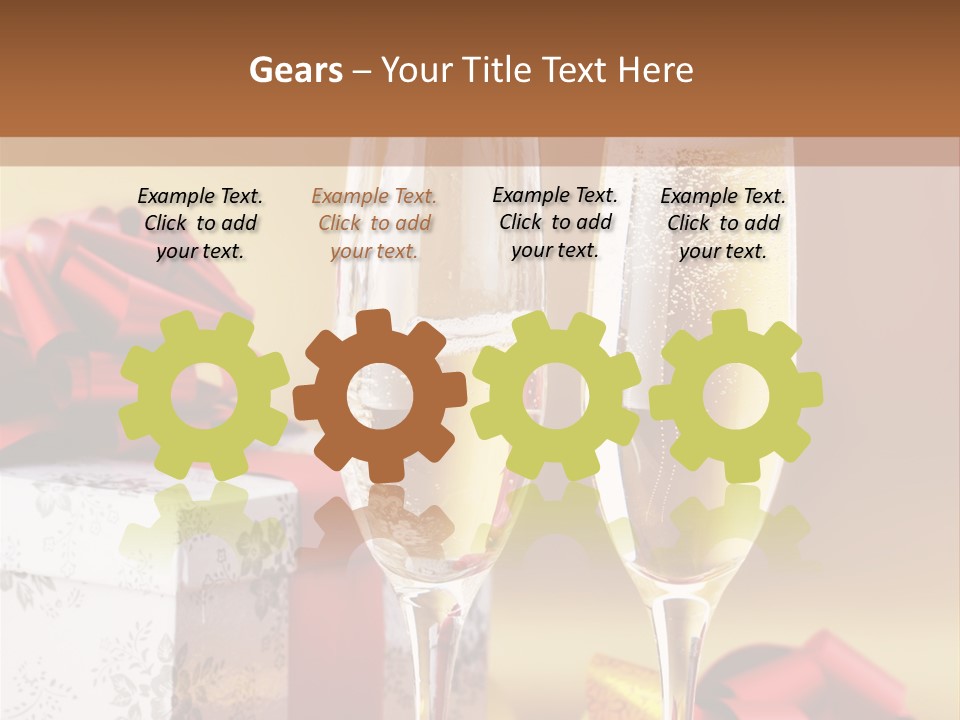 Life Love Champagne PowerPoint Template