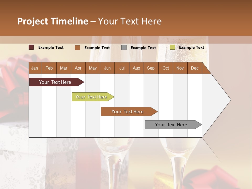 Life Love Champagne PowerPoint Template