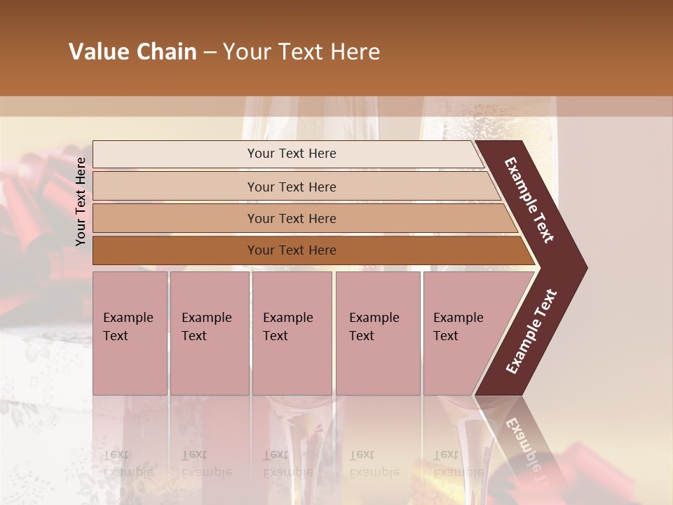 Life Love Champagne PowerPoint Template