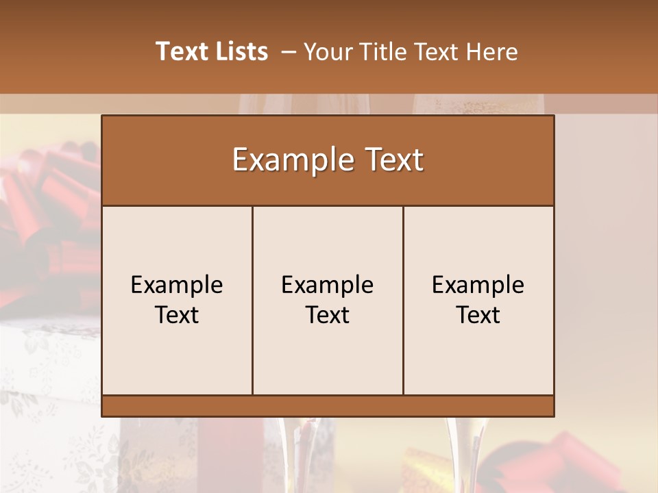 Life Love Champagne PowerPoint Template