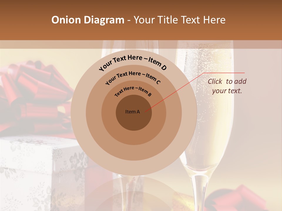 Life Love Champagne PowerPoint Template