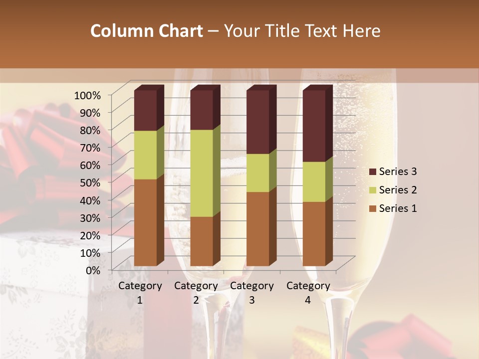 Life Love Champagne PowerPoint Template