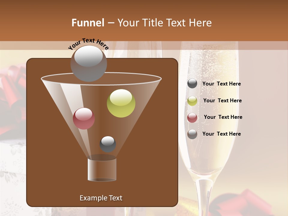 Life Love Champagne PowerPoint Template