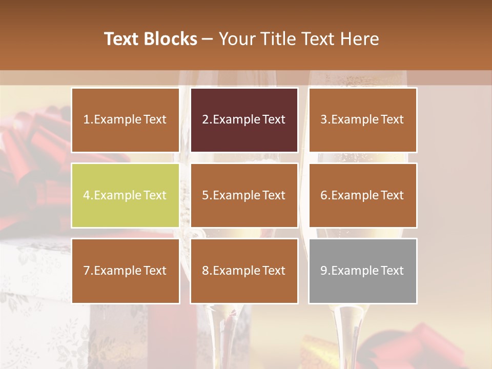 Life Love Champagne PowerPoint Template