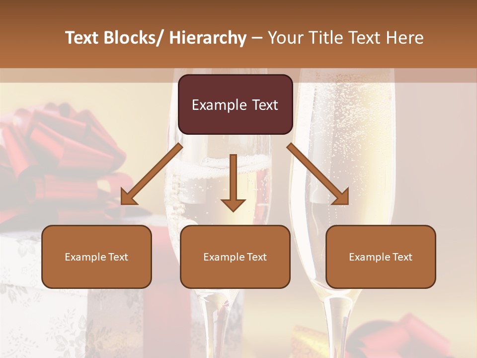 Life Love Champagne PowerPoint Template