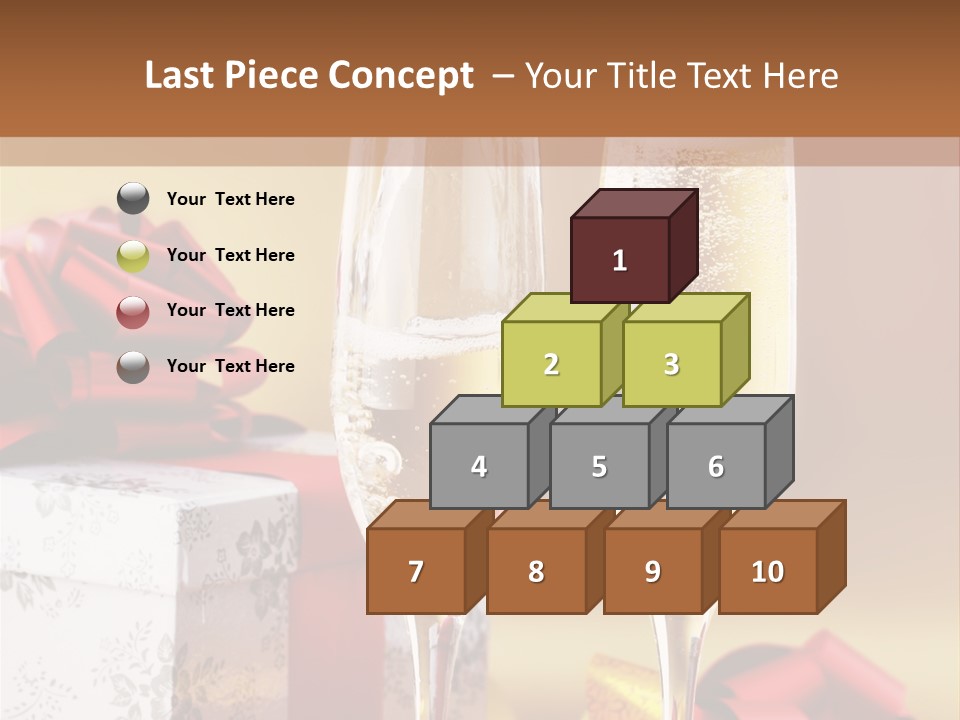 Life Love Champagne PowerPoint Template