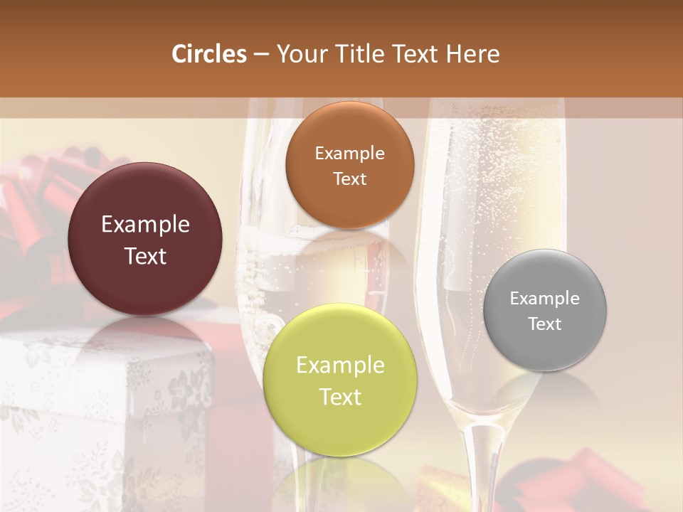 Life Love Champagne PowerPoint Template