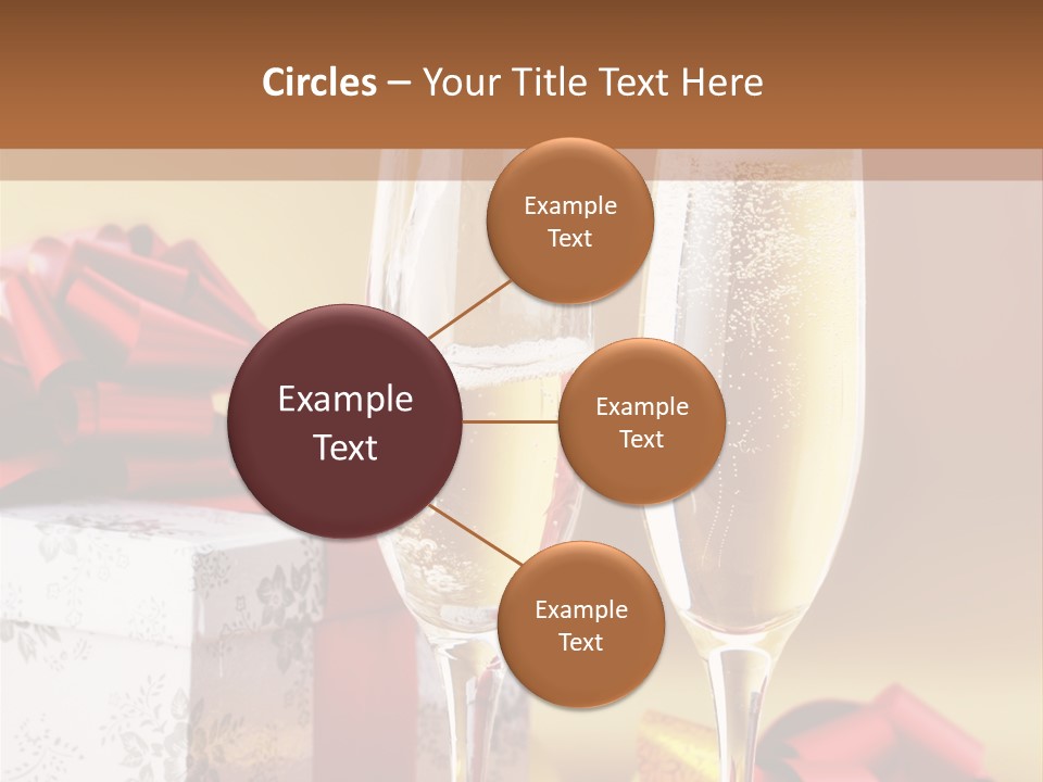 Life Love Champagne PowerPoint Template
