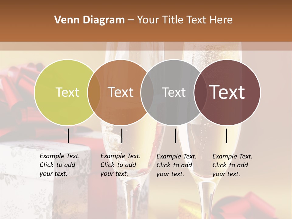 Life Love Champagne PowerPoint Template