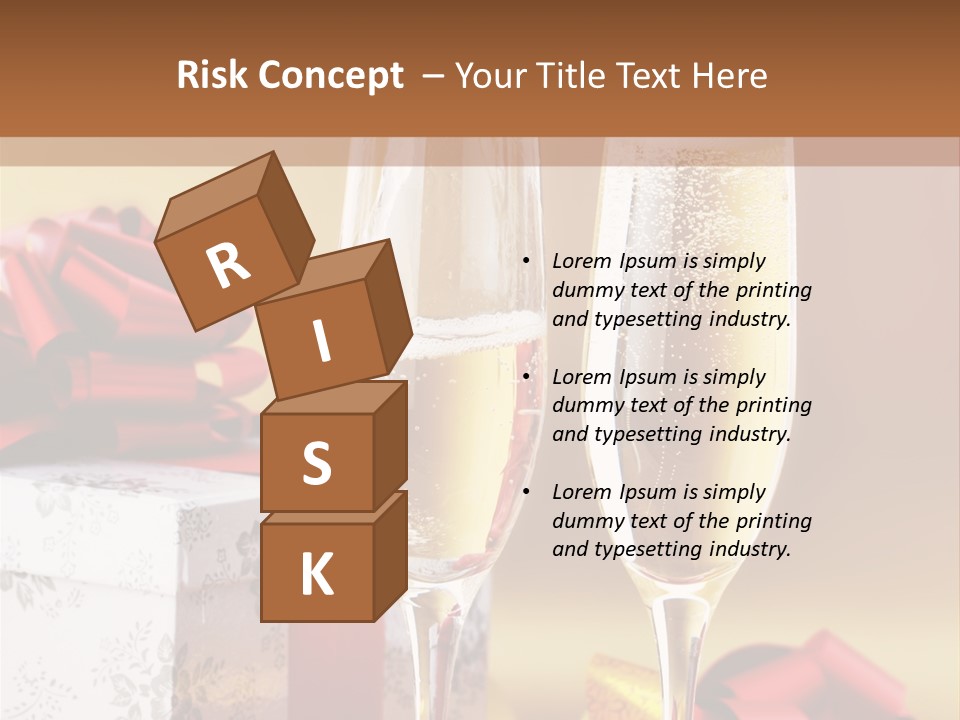 Life Love Champagne PowerPoint Template