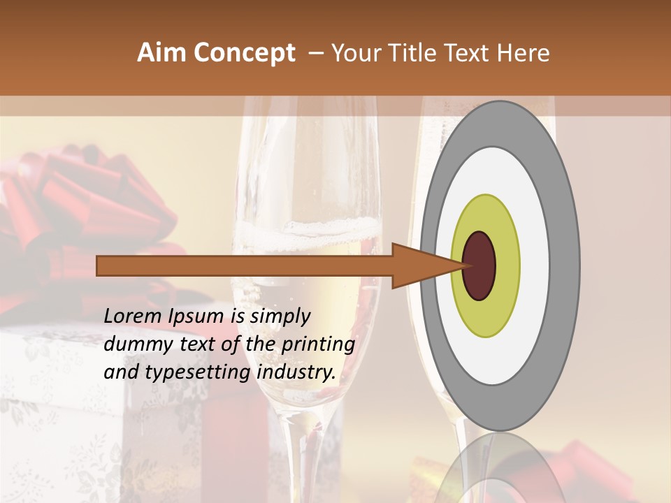 Life Love Champagne PowerPoint Template