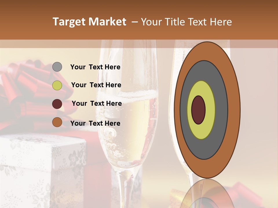 Life Love Champagne PowerPoint Template