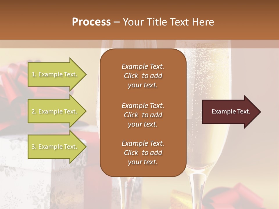 Life Love Champagne PowerPoint Template