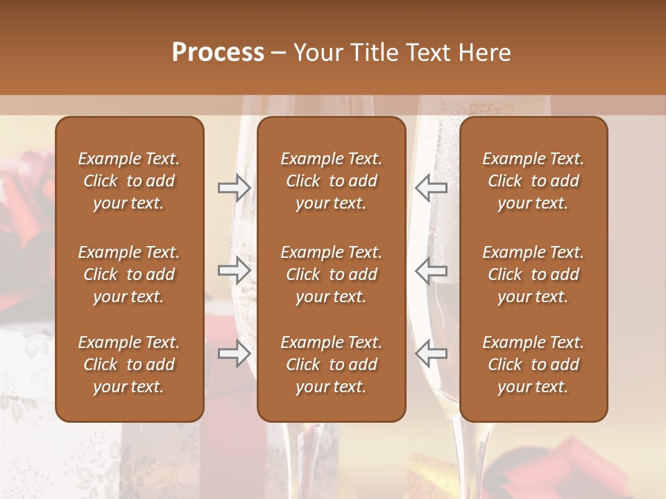 Life Love Champagne PowerPoint Template