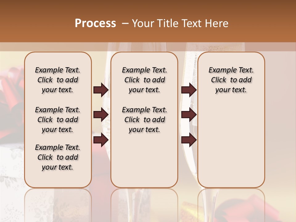 Life Love Champagne PowerPoint Template