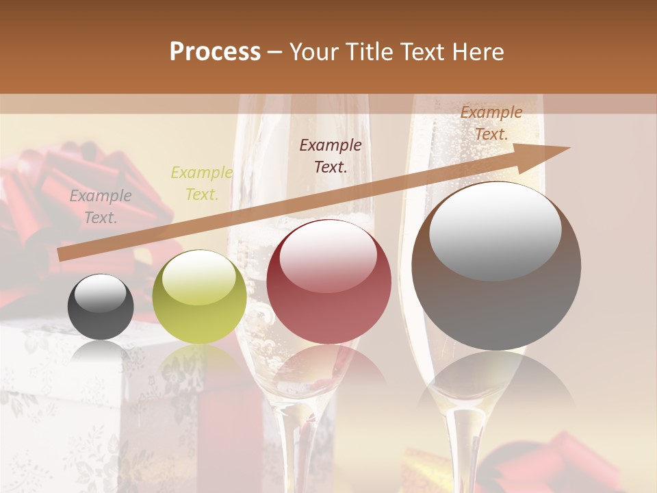 Life Love Champagne PowerPoint Template