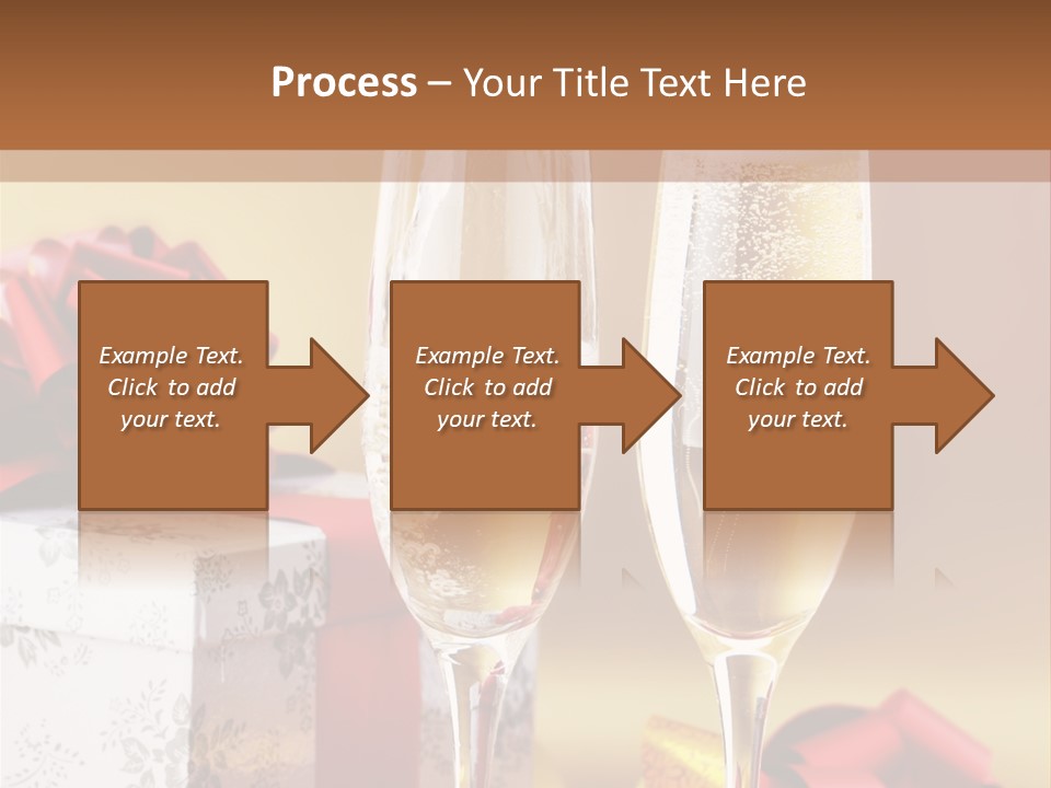 Life Love Champagne PowerPoint Template