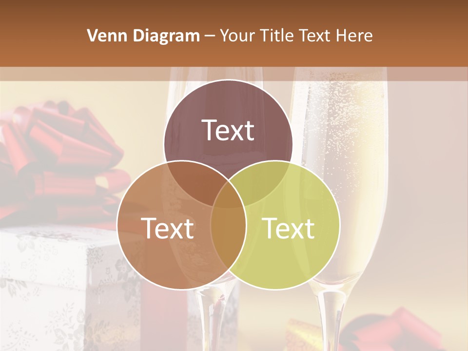 Life Love Champagne PowerPoint Template