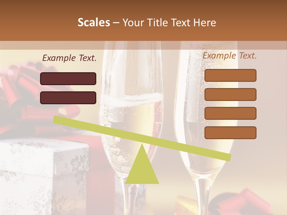 Life Love Champagne PowerPoint Template