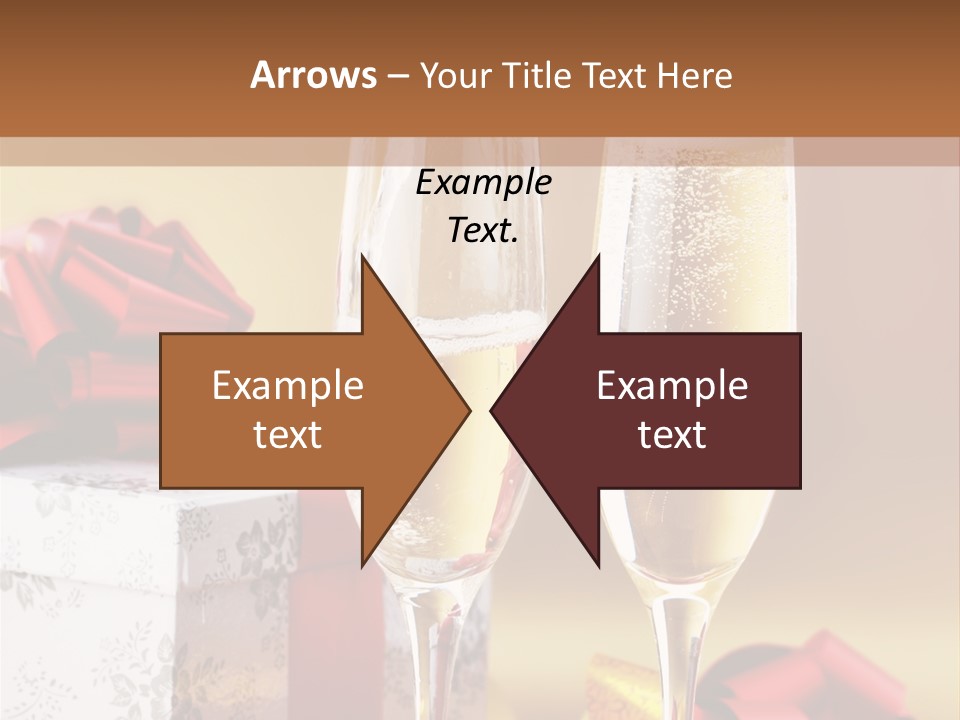 Life Love Champagne PowerPoint Template