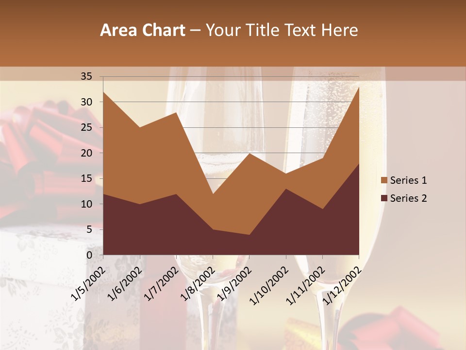 Life Love Champagne PowerPoint Template