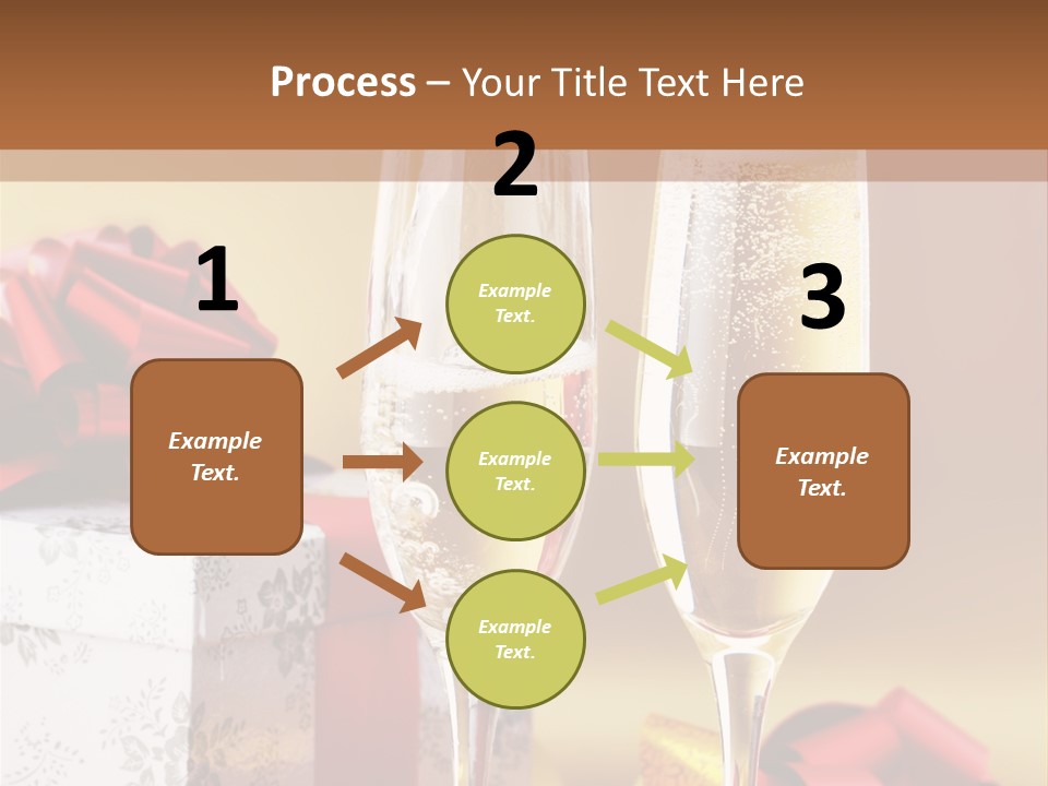 Life Love Champagne PowerPoint Template
