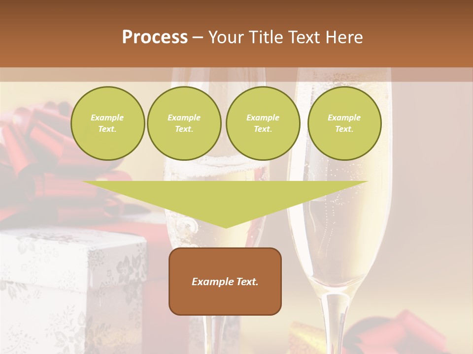 Life Love Champagne PowerPoint Template