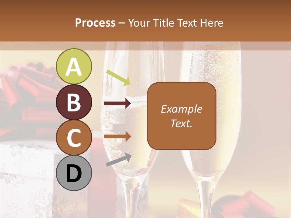 Life Love Champagne PowerPoint Template