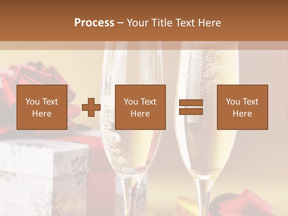 Life Love Champagne PowerPoint Template