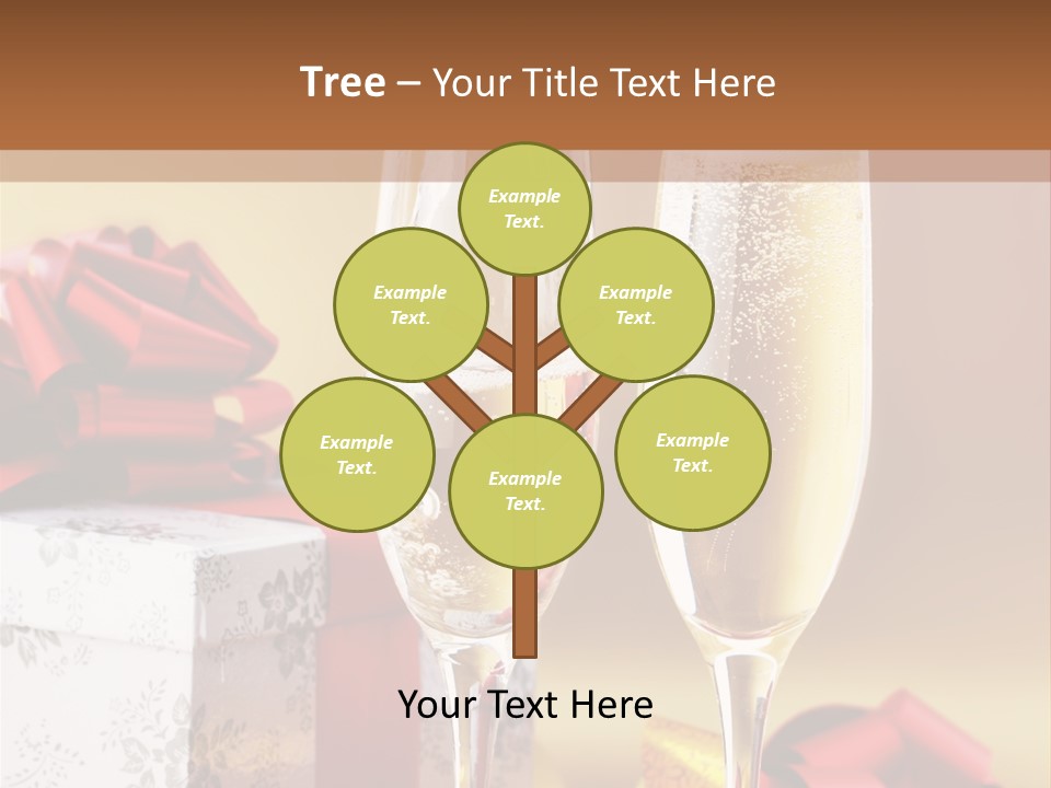 Life Love Champagne PowerPoint Template