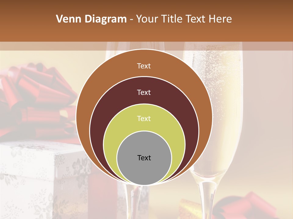 Life Love Champagne PowerPoint Template